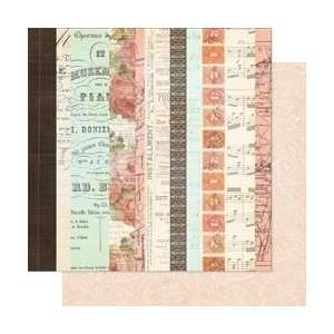 Pink Paislee London Market Double Sided Paper 12X12 