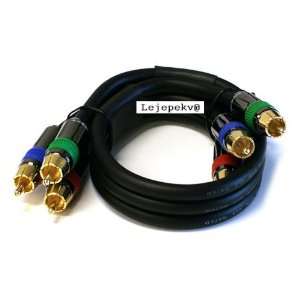  PREMIUM 1FT 3 RCA Component Video Coaxial RG 6 18AWG 75Ohm 