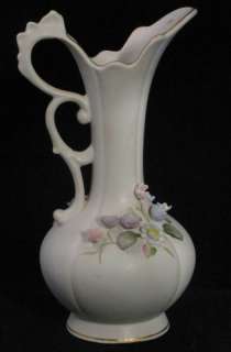 Vintage Floral Pitcher Ewer Vase Norcrest Japan  