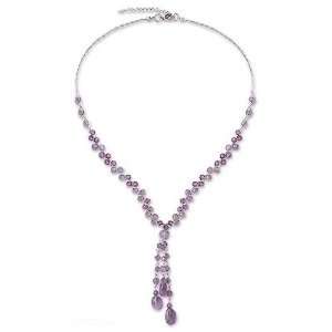    Amethyst and crystal choker, Lilac Ice 1 W 2.4 L Jewelry