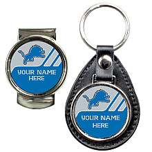 Great American Products Detroit Lions Customized Key Chain and Money 