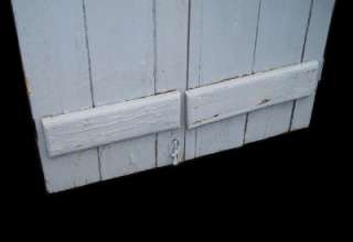 Antique WAINSCOT CUPBOARD DOORS W/CUTOUTS Early Pair  