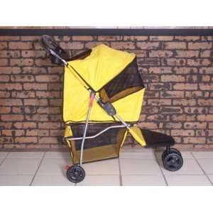   Pet Stroller Dog Cat Carrier Bed House BT3 Yellow