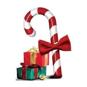 Candy Cane with Presents CHRISTMAS Decorative Standup Standee