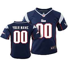   Nike New England Patriots Customized Game Team Color Jersey (2T 4T