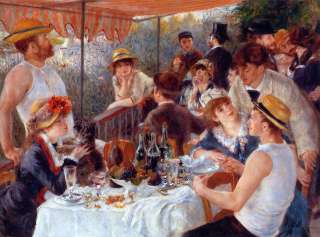 Renoir Luncheon of the Boating Party Oil Painting repro  