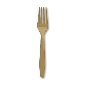  Gold Plastic Forks   600 Count
