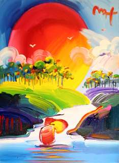 PETER MAX ORIGINAL WITHOUT BORDERS + FREE SERIGRAPH  