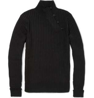 Ralph Lauren Black Label Chunky Linen and Cashmere Blend Sweater  MR 