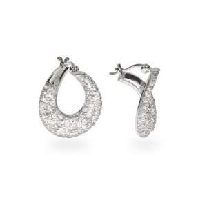  Red Carpet Glam Pave CZ Drop Earrings Eves Addiction 