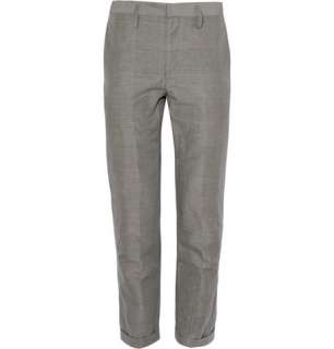    Trousers  Formal trousers  Plaid Linen Suit Trousers