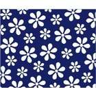SheetWorld Round Crib Sheets   Primary Navy Floral Woven   Made In USA