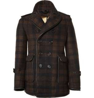   Clothing  Coats and jackets  Winter coats  Plaid Peacoat