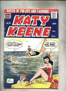 Katy Keene #30 1956 vg+ w/ paper dolls Witchcraft  