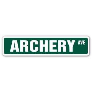  ARCHERY Street Sign bow arrow target hunting bowhunting 