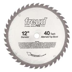  Freud F412 Premier 12 Inch 40 Tooth ATB General Purpose 