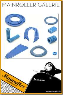 Vespa 125 150 Sprint   Gummi Set Kit   blau  
