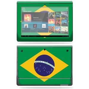   Vinyl Skin Decal Cover for Sony Tablet S Brazilian flag Electronics