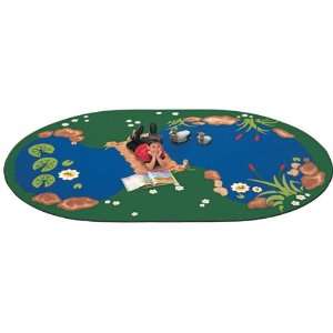  Carpets for Kids The Pond Rug (Factory Second)   Oval   4 