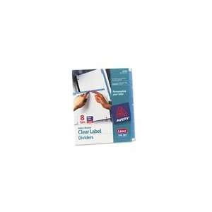  Avery® Index Maker® Clear Label Punched White Dividers 