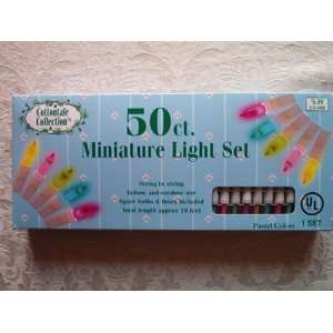   Collection 50 Ct. Miniature Light Set, Pastel Colors