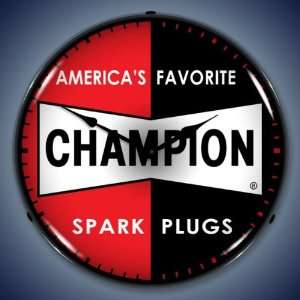  Champion Spark Plug Lighted Clock 