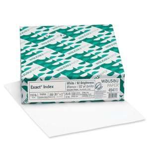 Wausau Paper 49411   Exact Index Card Stock, 110 lbs., 8 1 