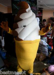 Adult ice cream food Mascot Costume  