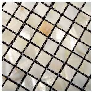 Home Elements Light Weight Mother of Pearl Tile   Pearl white   3/5 x 