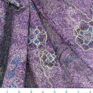  45 Wide Embroidered Chiffon Print Maya Purple Fabric By 