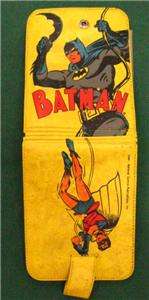1960S BATMAN AND ROBIN WALLETT BILLFOLD VINYL TOY OLD  