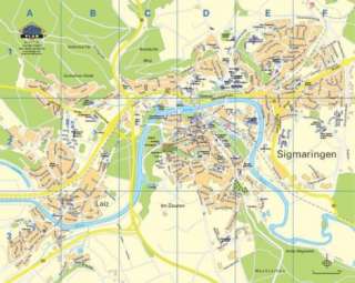 Stadtplan Sigmaringen als PDF Datei, fürs Internet, zum Druck. in 