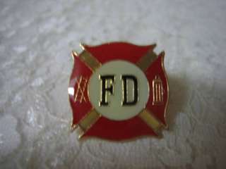 LAPEL PIN FIREMAN Firefighter Charm Favors Decoration  