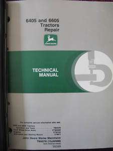 John Deere 6405 6605 Tractor Technical Repair Manual 98  