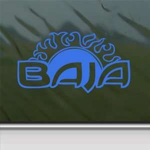  Baja Sun Logo Blue Decal RACING BOATS Truck Window Blue 