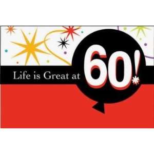   60th Birthday Gatefold Invitations 8 Per Pack