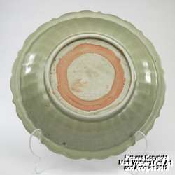 MING Chinese Celadon Pottery Charger, Longquan Kiln, 15/16th Century 