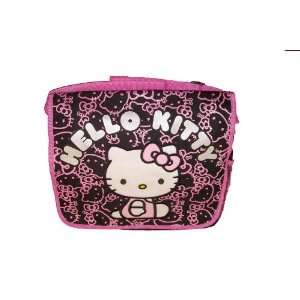 HELLO KITTY MESSENGER BAG   Black with Pink Glitter  Toys & Games 