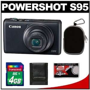 Canon PowerShot S95 Digital Camera with 4GB Card + Case 