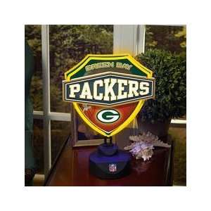  Green Bay Packers Neon Shield Table Lamp Sports 
