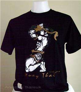 Muay Thai T Shirts Kick Boxing Wai Kru B short sleeve L  