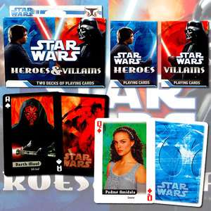 Stars Wars Heroes + Villians Poker Playing Cards 2 Pack  