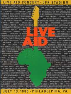 LIVE AID 1985 Tour Concert Program Book MADONNA DYLAN  