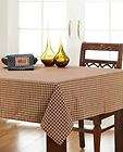Country Rustic Red Tan Black Plaid Patriotic Patch Table Cloth 60x60 
