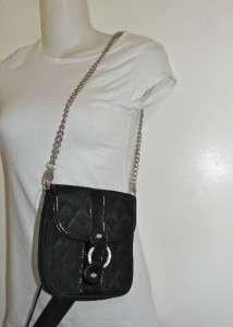 NEW BLACK NYLON FANNY PACK BUM BAG OR EVENING BAG WITH CELL PHONE BAG 