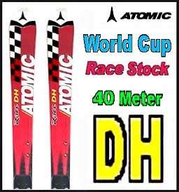 02 Atomic Race Stock DH Skis 215cm w/WC Plates NEW   