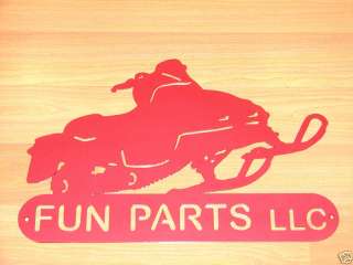 SNOWMOBILE PERSONALIZED METAL PLAQUE WALL DECOR GARAGE  