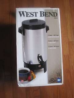 WEST BEND 7 LITER (42 CUPS) AUTOMATIC COFFEE MAKER 00072244580020 