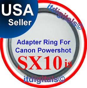 67mm Bayonet Adapter Ring For Canon Powershot Sx10 IS  