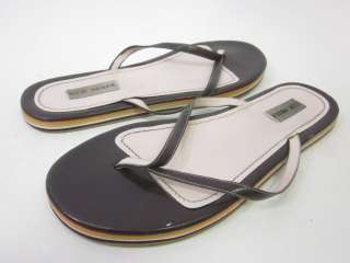STEVE MADDEN Brown Leather Flip Flops Sandals Thongs 11  